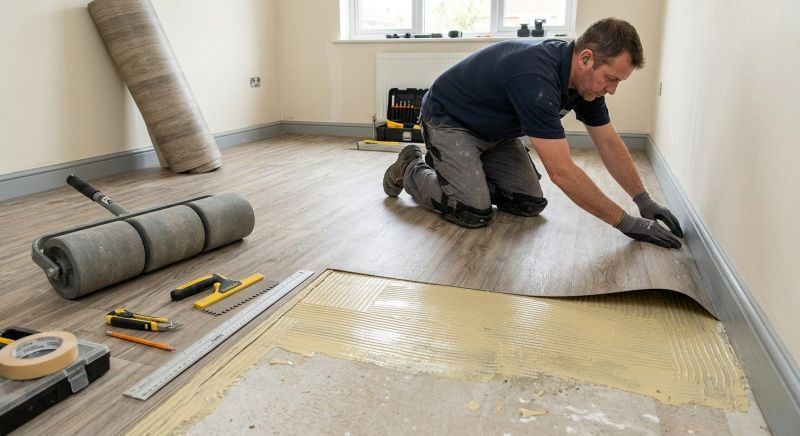 Sheet Linoleum Installation in Maspeth, NY